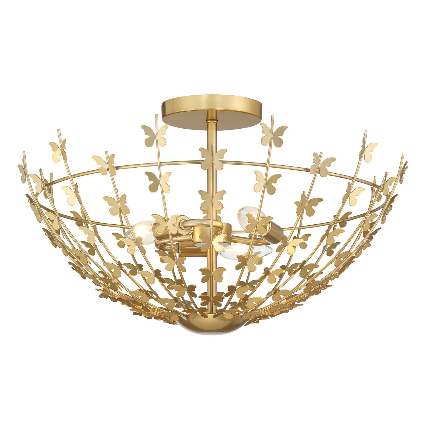 Birch Three Light Semi-Flush Mount - Image 2