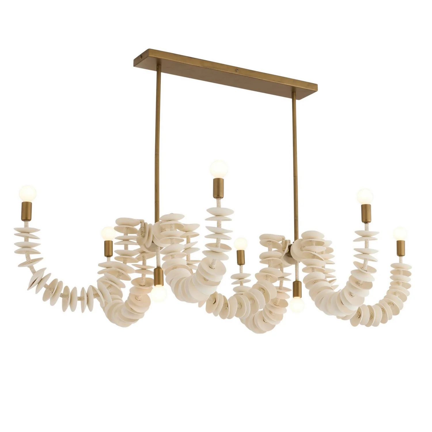 Kalama Eight Light Linear Chandelier - Image 3