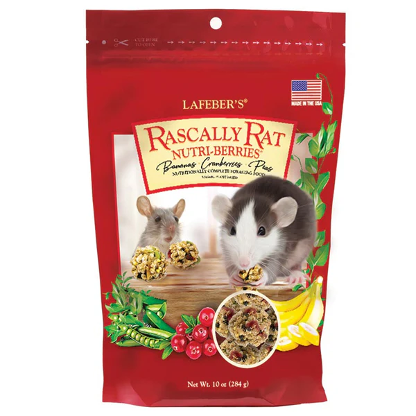 Lafeber Nutritionally Complete Adult Rat Food with Bananas Cranberries and Peas 16 oz - Image 1