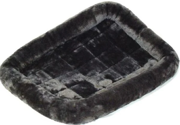 Midwest Quiet Time Bolstered Bed Gray 24 x 18in - Image 1