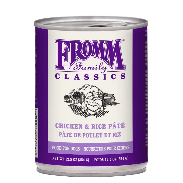 Fromm Classic Chicken & Rice Pate 12.5 oz Dault Dog Food Can - Image 1
