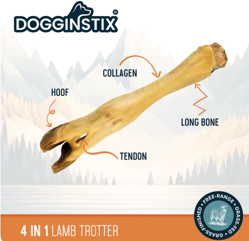 Dogginstix Dog Treat Lamb Feet - Image 1