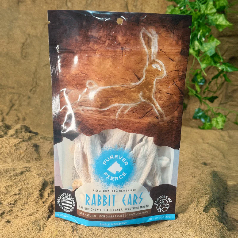 Furever Primal Dog Treat 5ct Rabbit Ears - Image 1