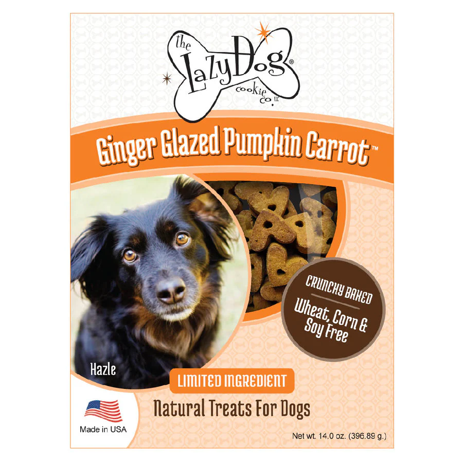 Lazy Dog Cookie Co...... 100% Natural Crunchy Dog Treats Glazed Pumpkin - Image 1