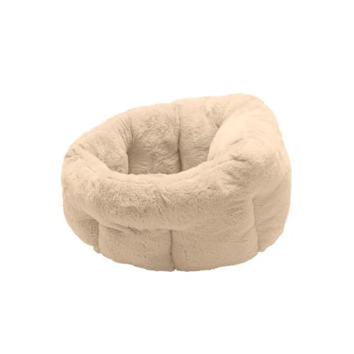 Fur Haven Pet Products Luxury Faux Fur Warming Cuddler Pet Bed Small - Image 1
