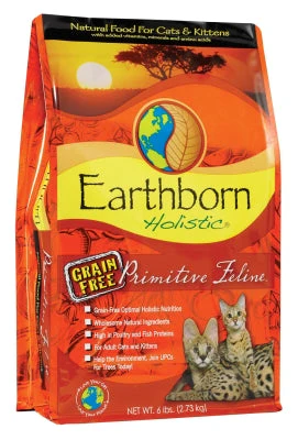 Earthborn Holistic Grain-Free Primitive Feline Natural Dry Cat Food, 4lb - Image 1