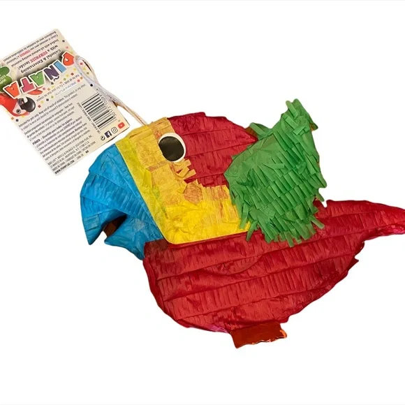 Penn Plax Large Piniata Avian Bird Toy 12.5x8in Shred Paper Cardboard Macaw Parrot - Image 1