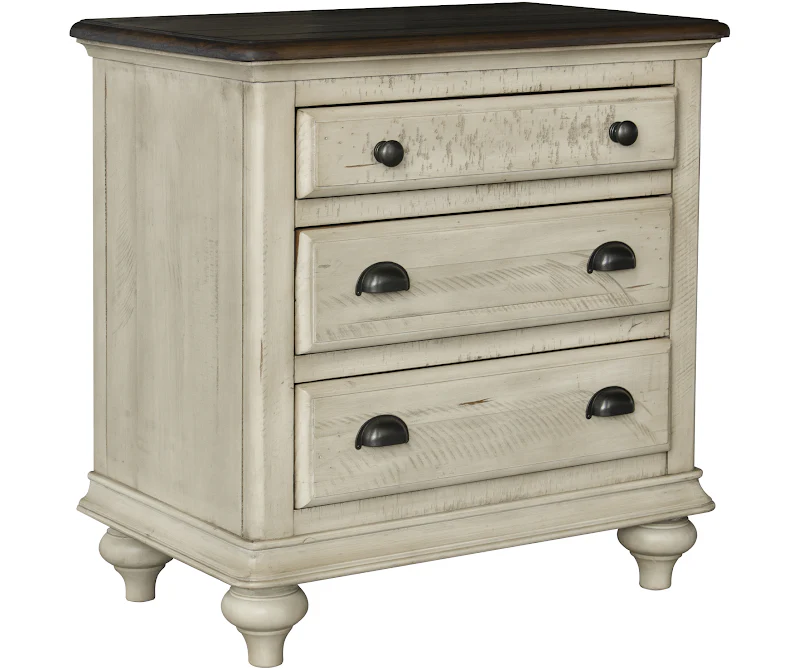 2336-0490-L COTTAGE CREEK Brockton 3-Drawer Nightstand