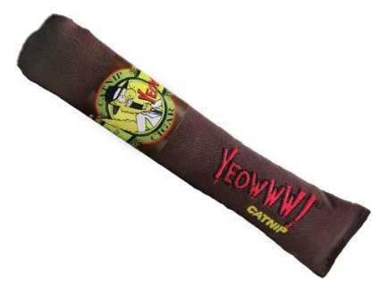Yeowww! Cigar Brown Catnip Cat Toy - Image 1