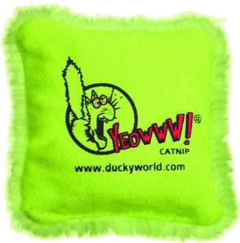 Yeowww! Pillow Green Catnip Toy - Image 1