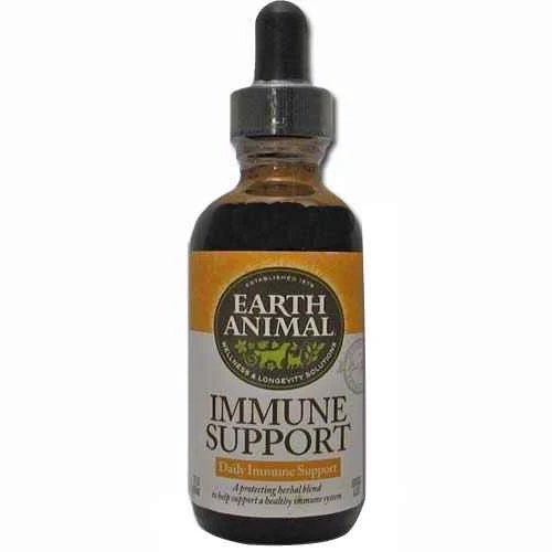 Earth Animal Immune Support Organic Herbal Dog & Cat Supplement, 2 Fl Oz - Image 1