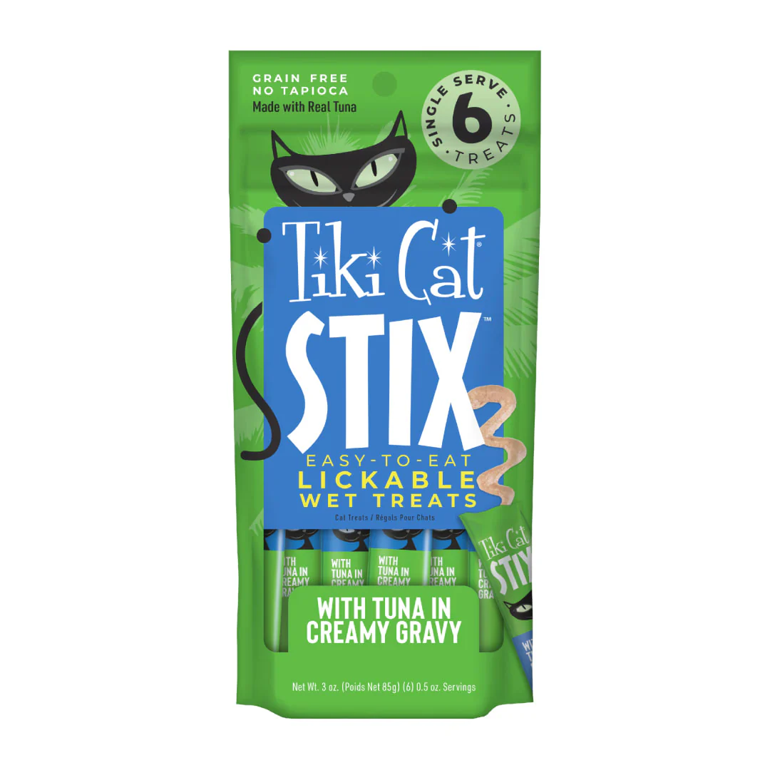 Tiki Cat Stix Wet Cat Treats Tuna 3oz Pouch - Image 1