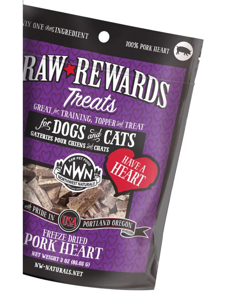 Northwest Naturals Raw Rewards Treats | Pork Heart 10 oz - Image 1