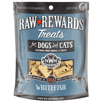 Northwest Naturals Raw Rewards Freeze Dried Whitefish Cat & Dog Treat 2.5oz - Image 1