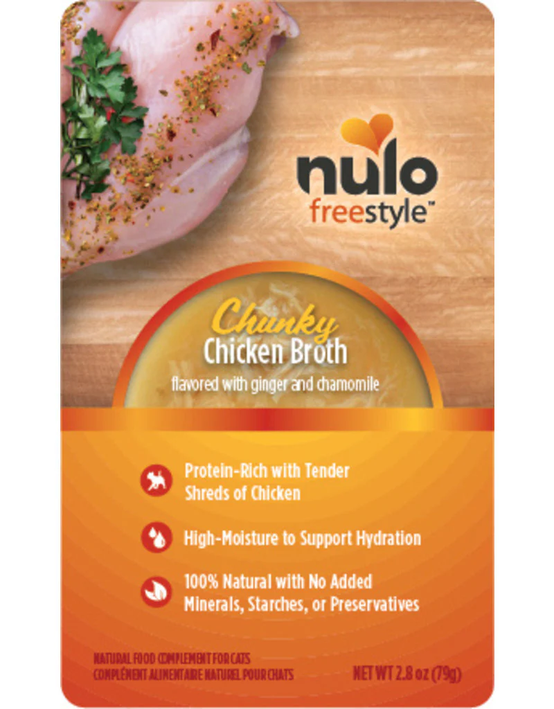 Nulo Freestyle 2.8oz Cat Food Chunky Chicken Broth - Image 1
