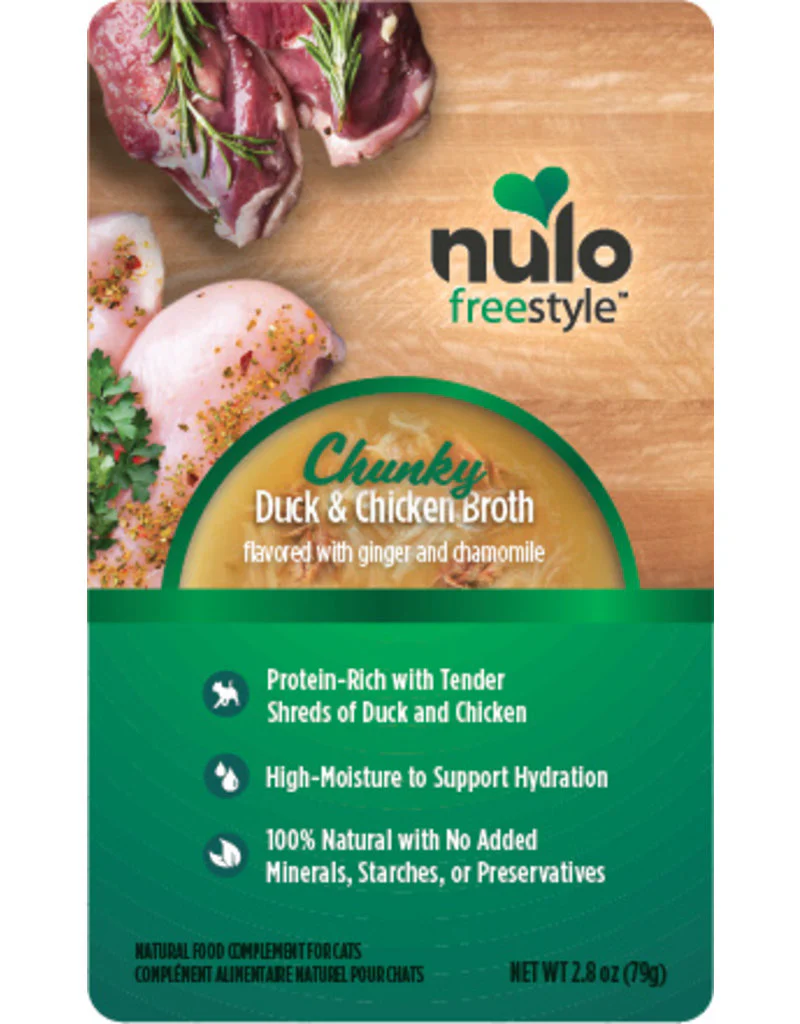 Nulo Freestyle 2.8oz Cat Food Chunky Duck and Chicken Broth - Image 1