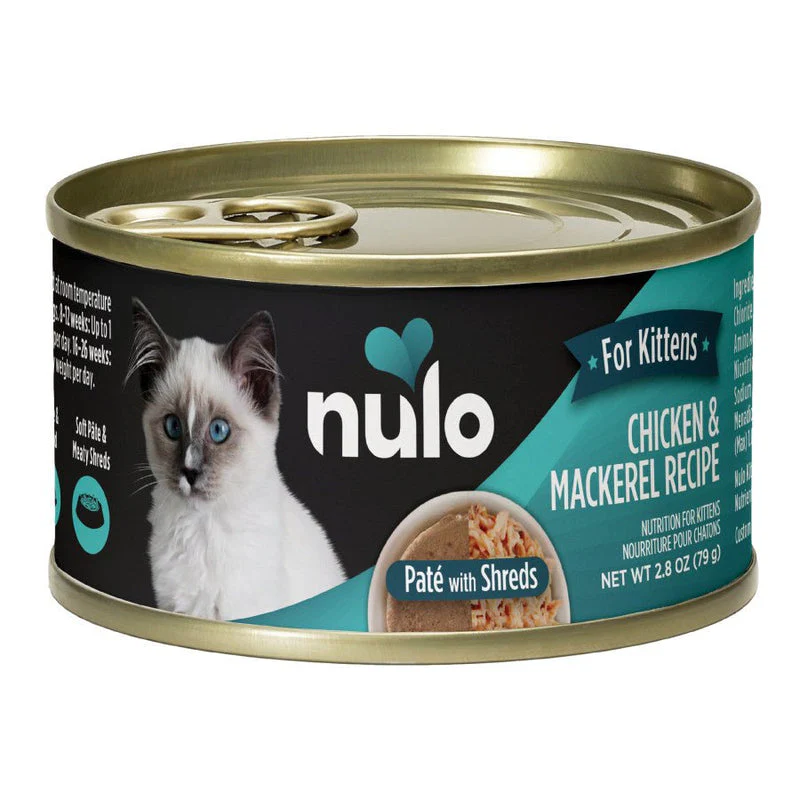 Nulo Pate With Shreds Kitten Food Chicken & Mackerel - 2.8oz - Image 1
