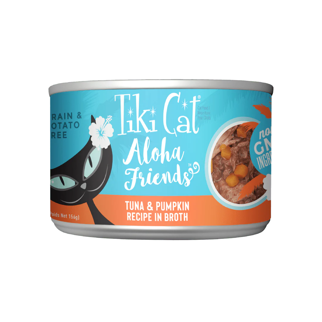 Tiki Cat Aloha Friends Wet Cat Food Tuna & Pumpkin 5.5oz Can - Image 1