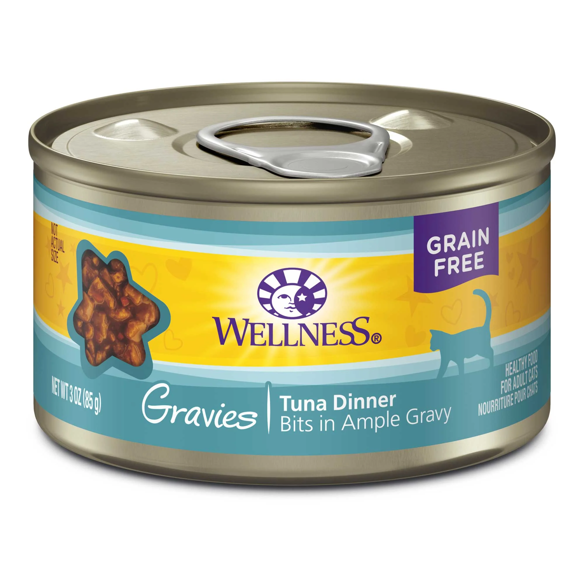 Wellness Complete Health Gravies Grain Free Canned Cat Food Tuna Dinner 3ozs - Image 1
