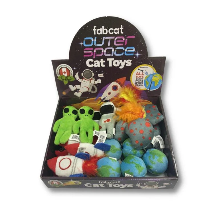 FabCat Assorted Outer Space Catnip Toy - Image 1