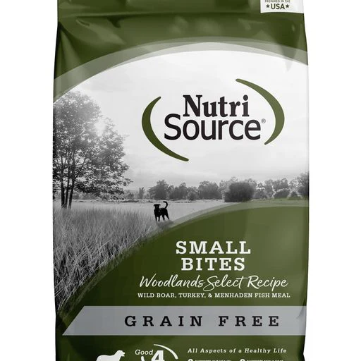 NutriSource Grain Free Select Woodland Select Small Bite Boar Dry Dog Food 4lbs - Image 1