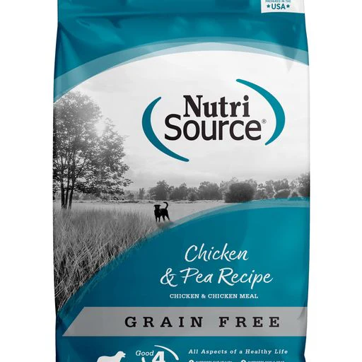 NutriSource Grain-Free Chicken & Pea Formula Dry Dog Food  4 lb - Image 1