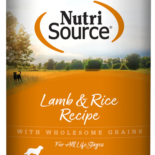Nutrisource, Canned Dog Food, Lamb & Rice 12.3 oz can - Image 1