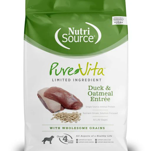Pure Vita Duck & Oatmeal Formula Dry Dog Food  25 Lb - Image 1