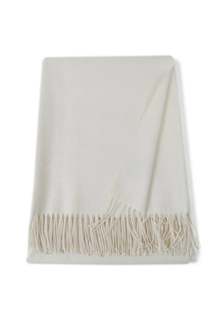 Ivory Alpaca Throw - Image 1
