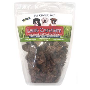 PCI Center Lamb Crunchers Lung Bites Dog Treats 7oz - Image 1