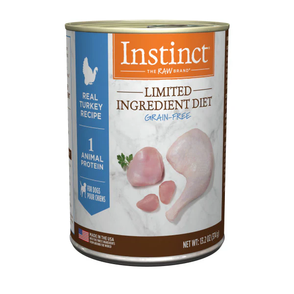 Instinct Limited Ingredient Diet Grain-Free Real Turkey Recipe Canned Dog Food 13.2oz Can - Image 1