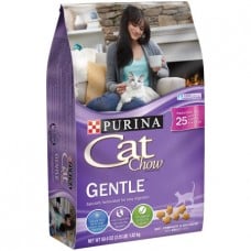 Purina Cat Chow Gentle Dry Cat Food  Sensitive Stomach + Skin  3.15 lb. Bag - Image 1