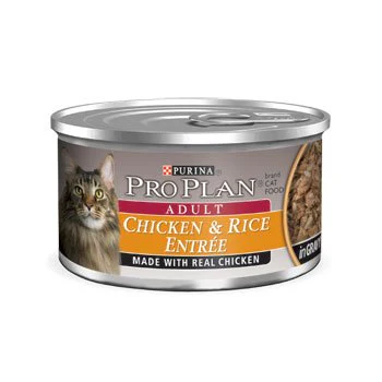 Purina Pro Plan Gravy Wet Cat Food, Chicken & Rice Entree, 3 oz. Pull-Top Can - Image 1