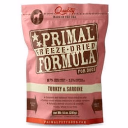 Primal Freeze Dried Turkey & Sardine Dog Food, 14 oz - Image 1