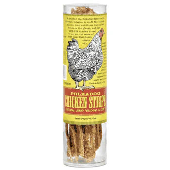 Polkadog Chicken Strips Jerky Dog & Cat Treats 4oz - Image 1