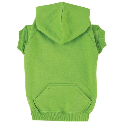 Petedge Zack & Zoey Basic Dog Hoodie eXtra Small Green - Image 1