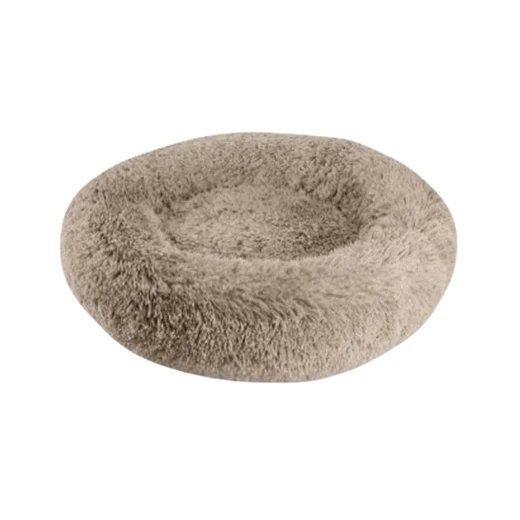 Arlee Warmly Shaggy Donut Taupe 39x39x10In - Image 1