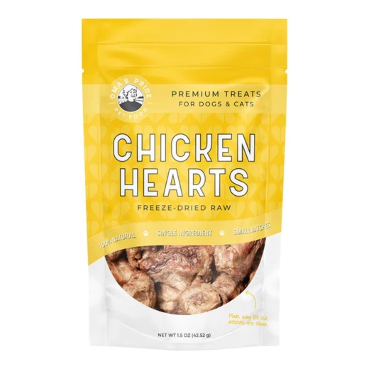 Oma’s Pride Dog Freeze-Dried Chicken Hearts 1.5oz