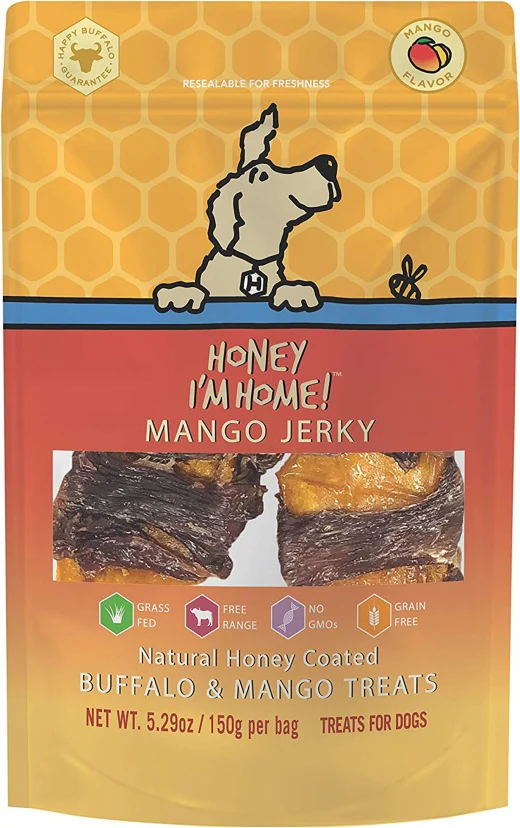 Honey I’m Home Dog Buffalo Mango Jerky 5.29oz