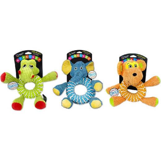 Spunky Pup Wibbleez Round Interactive Dog Toy, assorted - Image 1