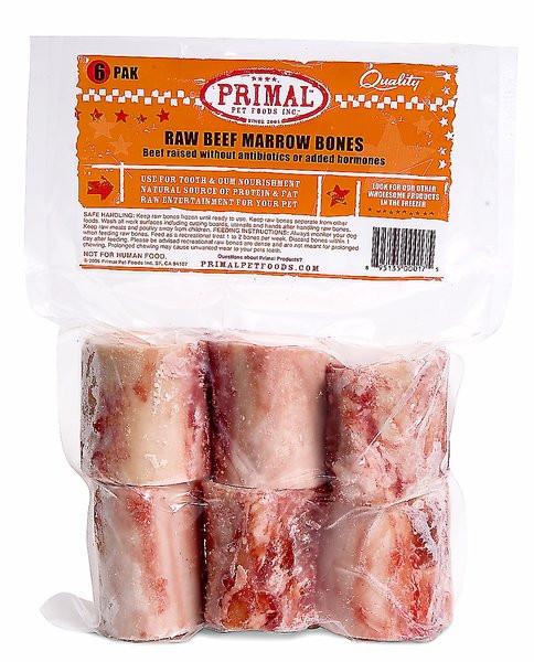 Primal Raw Beef Bones 2 in. 6 Pack (2.5 lbs) - Image 1