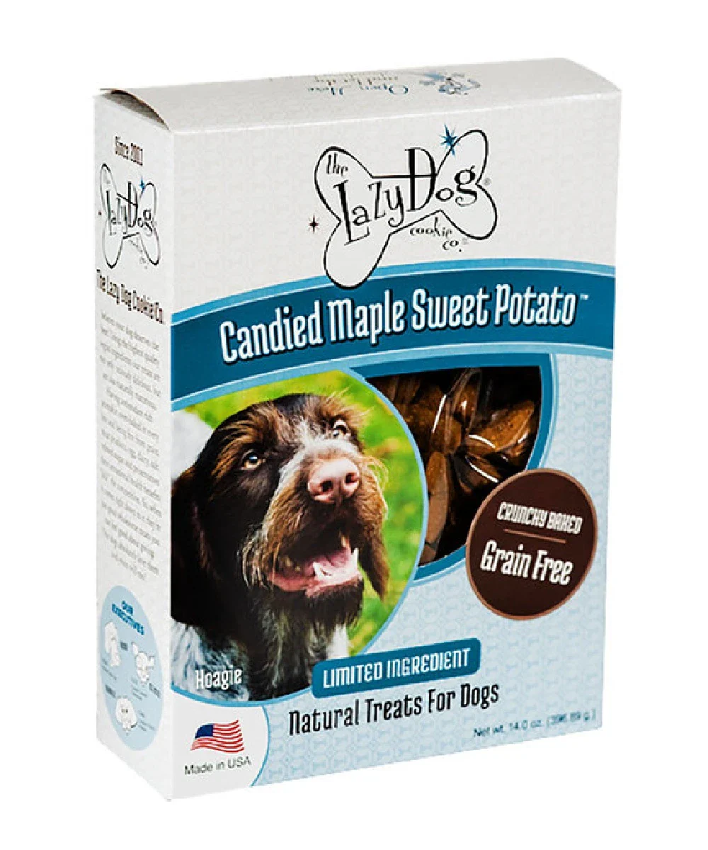 THE LAZY DOG COOKIE CO  INC THE LAZY DOG COOKIE CO. GRAIN-FREE CANDIED MAPLE SWEET POTATO LIMITED INGREDIENT CRUNCHY B - Image 1