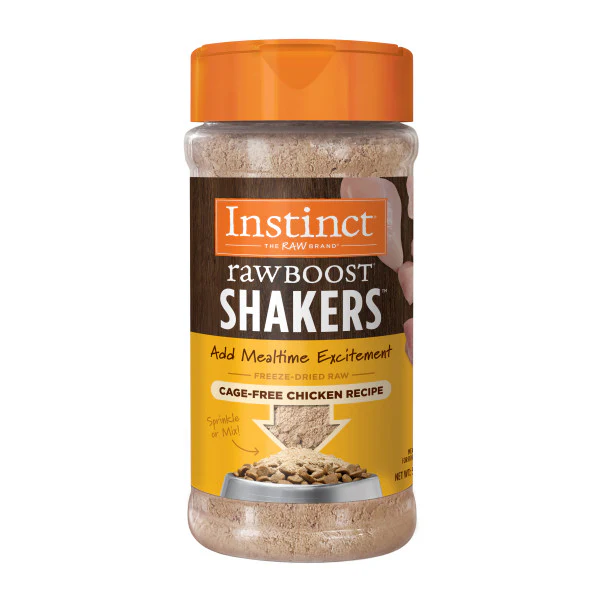 Instinct Freeze-Dried Raw Boost Shakers Grain-Free Chicken Recipe Freeze-Dried Dog Food Topper 5.5oz Bottle - Image 1
