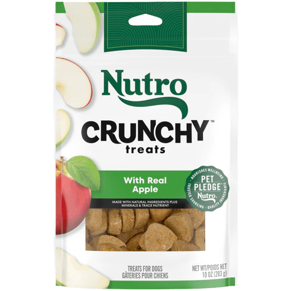 Nutro Crunchy Treats for Dogs 10oz bag Apple - Image 1