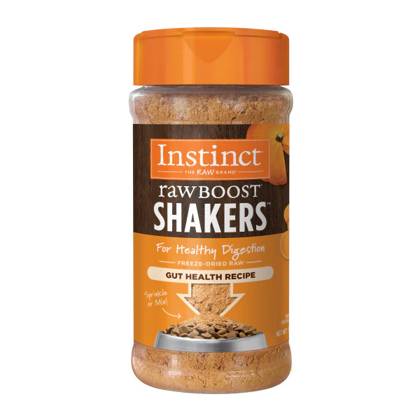Instinct Freeze-Dried Raw Boost Shakers Grain-Free Gut Health Recipe Dog Food Topper 5.5oz Bottle - Image 1