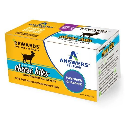 Answers Frozen Rewards Dog and Cat Cheese Bites with Blueberries 8oz - Image 1