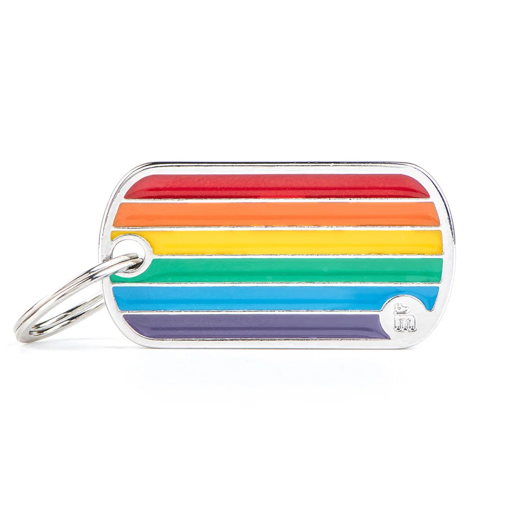 My Family ID Rainbow Flag ID Tag - Image 1