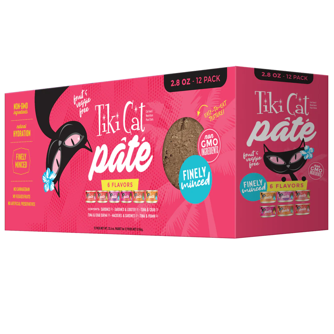 Tiki Cat Grill Pâté Wet Cat Food Variety Pack 2.8oz Cans (12 Count) - Image 1