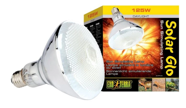 Exo Terra Solar-Glo High Intensity Self-Ballasted Uv/Heat Mercury Vapor Lamp  125-Watt - Image 1
