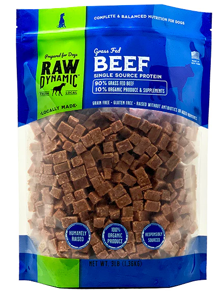 Raw Dynamic Frozen Dog Food Beef 6lb - Image 1